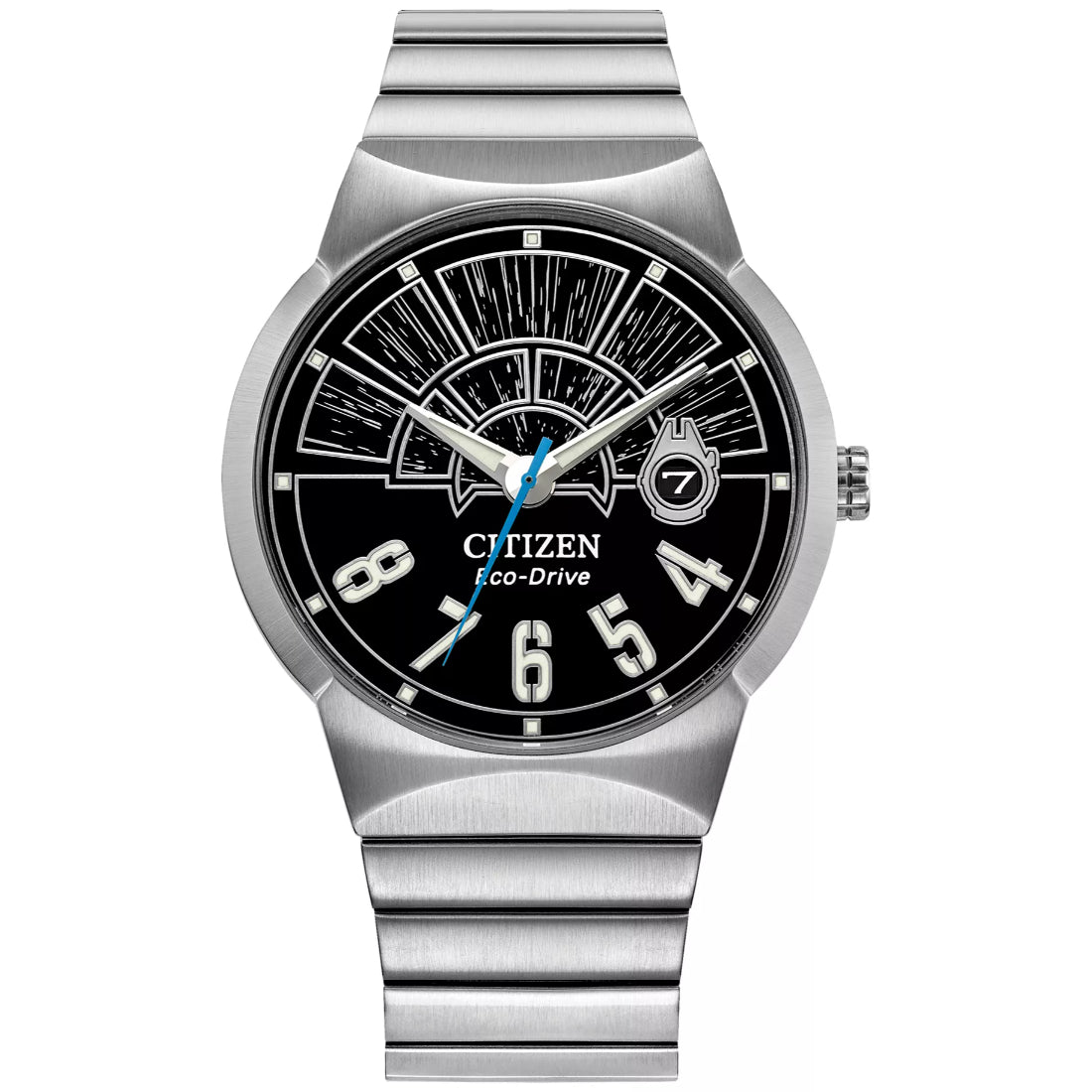 Citizen Millennium Falcon Hyperdrive / Star Wars Collection Men's Silver-tone Bracelet Quartz Watch - BM7581-59W