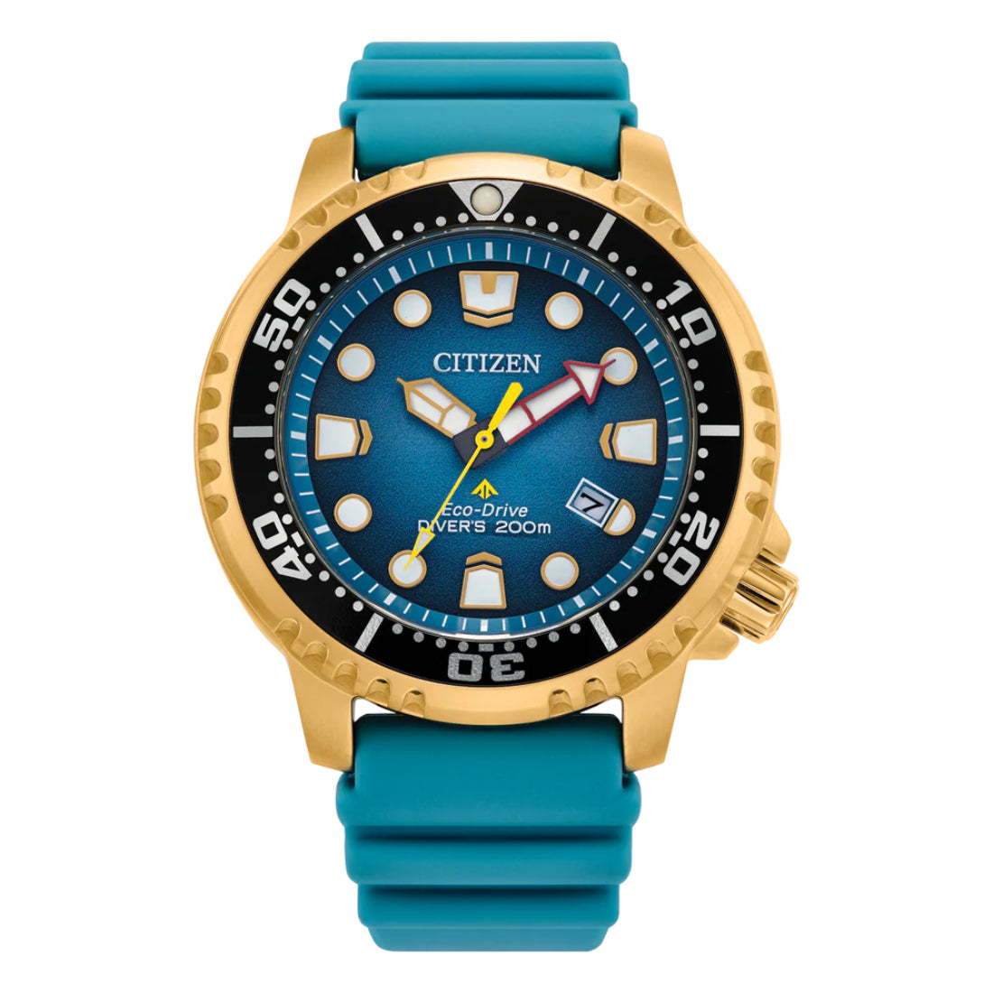 Citizen Promaster Dive Men's Teal Blue Strap Quartz Watch - BN0162-02X