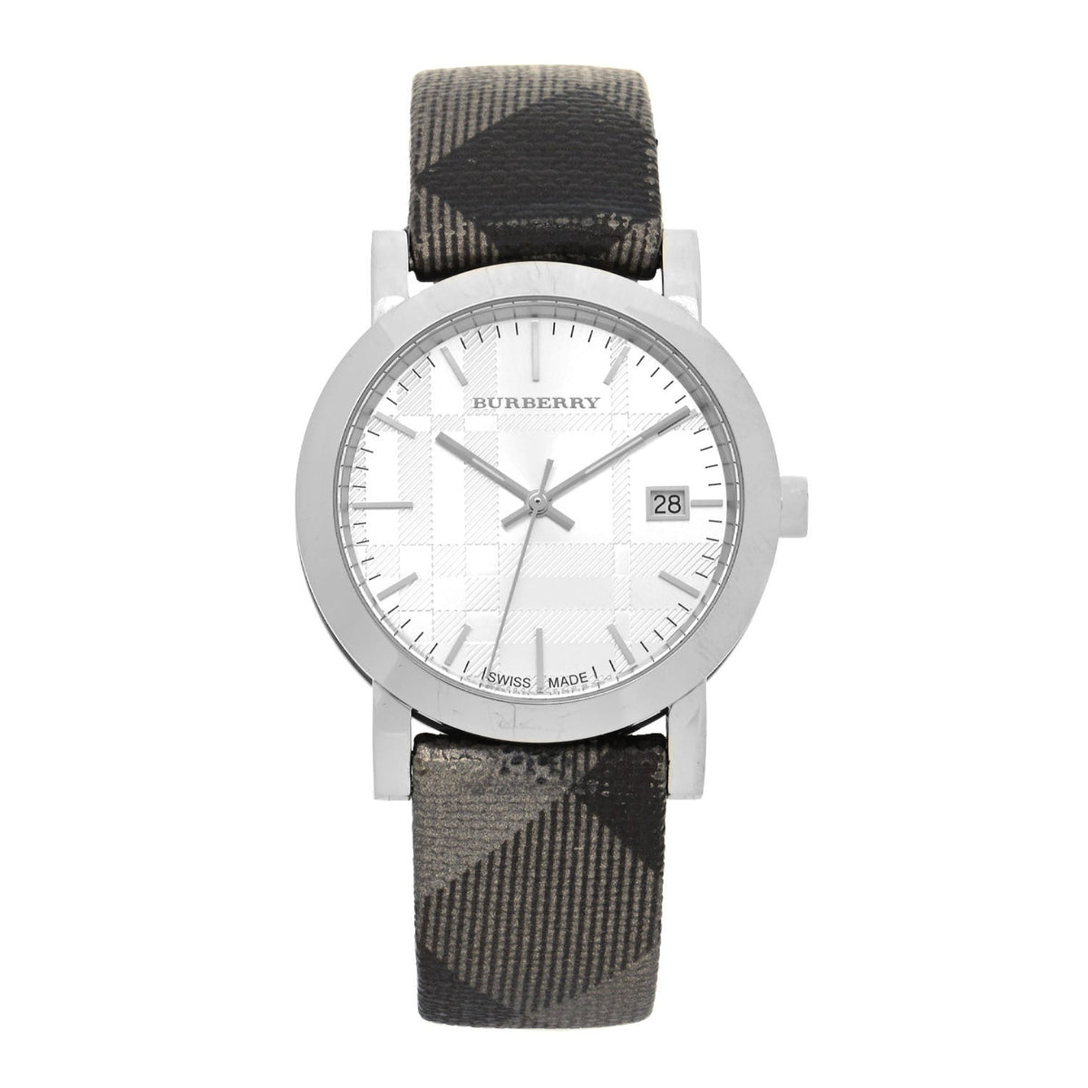 Burberry Unisex BU1869 Gray Canvas Watch