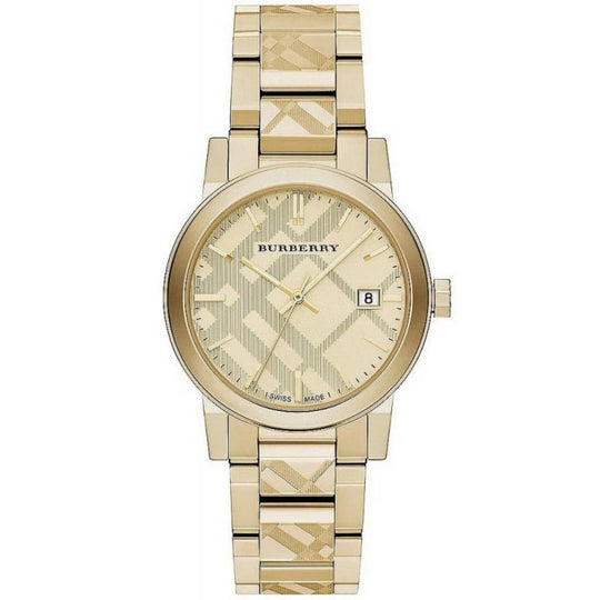 Burberry Unisex BU9038 Gold-Tone Stainless steel Watch