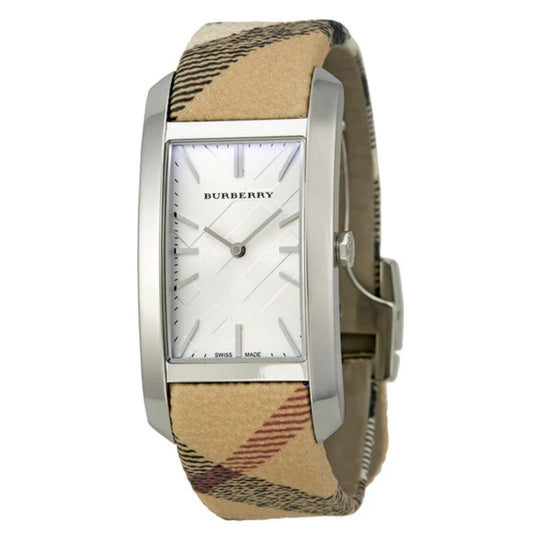Burberry Women's BU9406 Multicolor Haymarket Check Fabric (Leather Backed) Watch