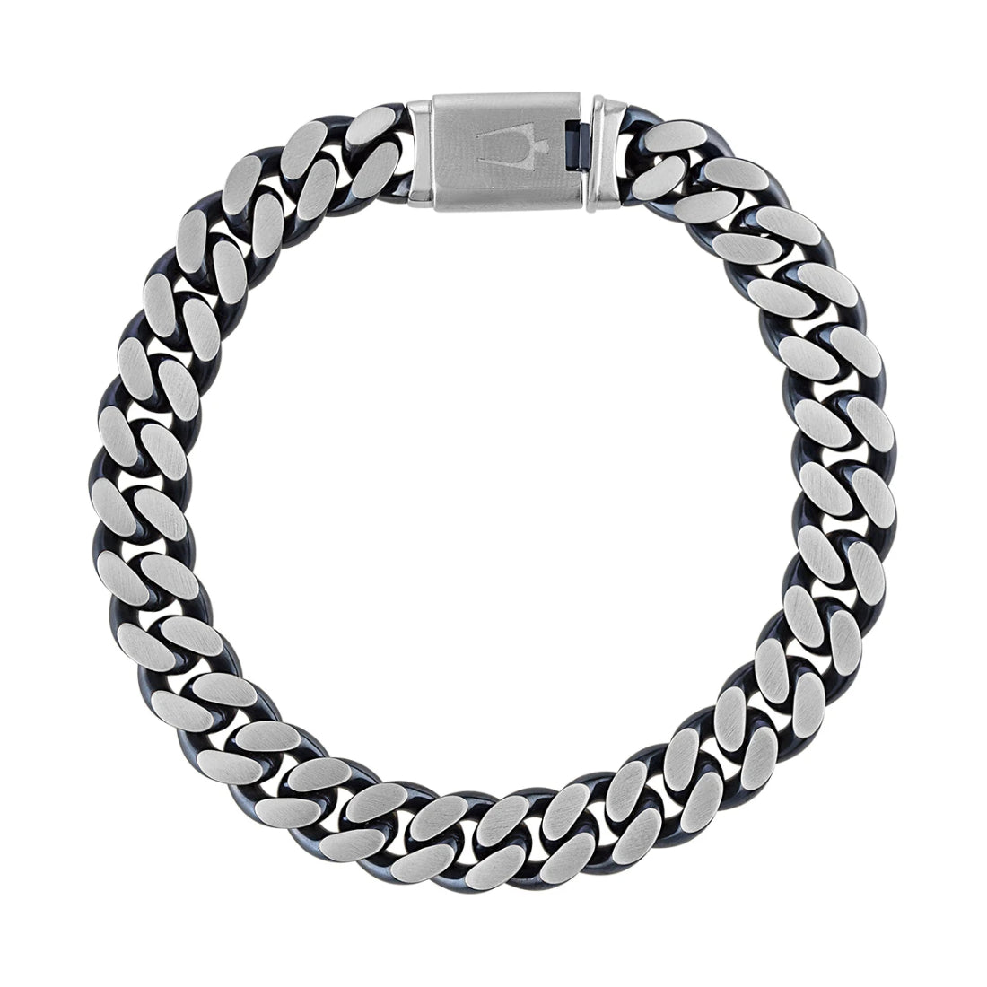 Bulova Classic Stainless Steel Curb Chain Bracelet
