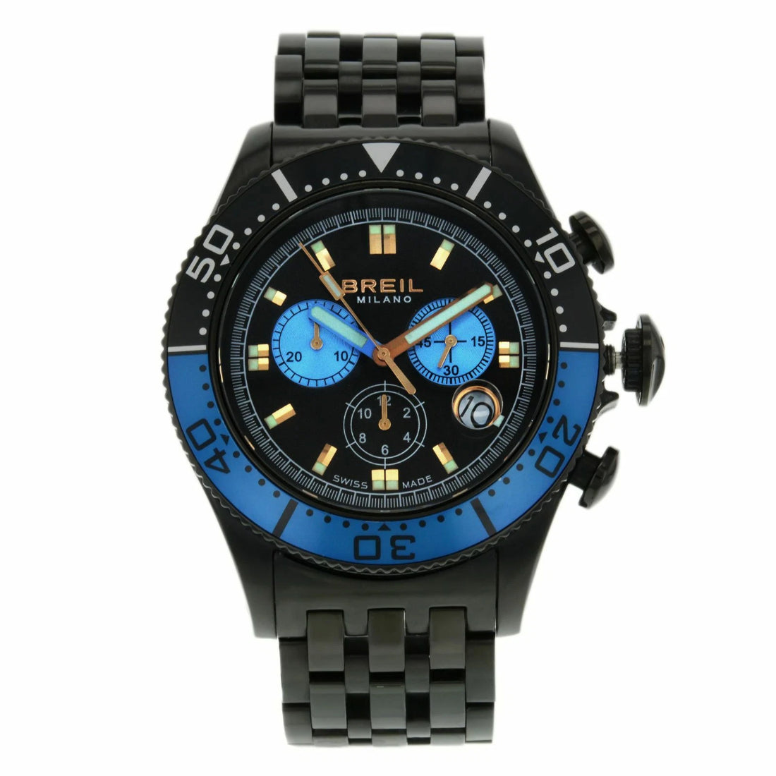 Breil Milano Milano Manta Men's Black Bracelet Quartz Watch - BW0409
