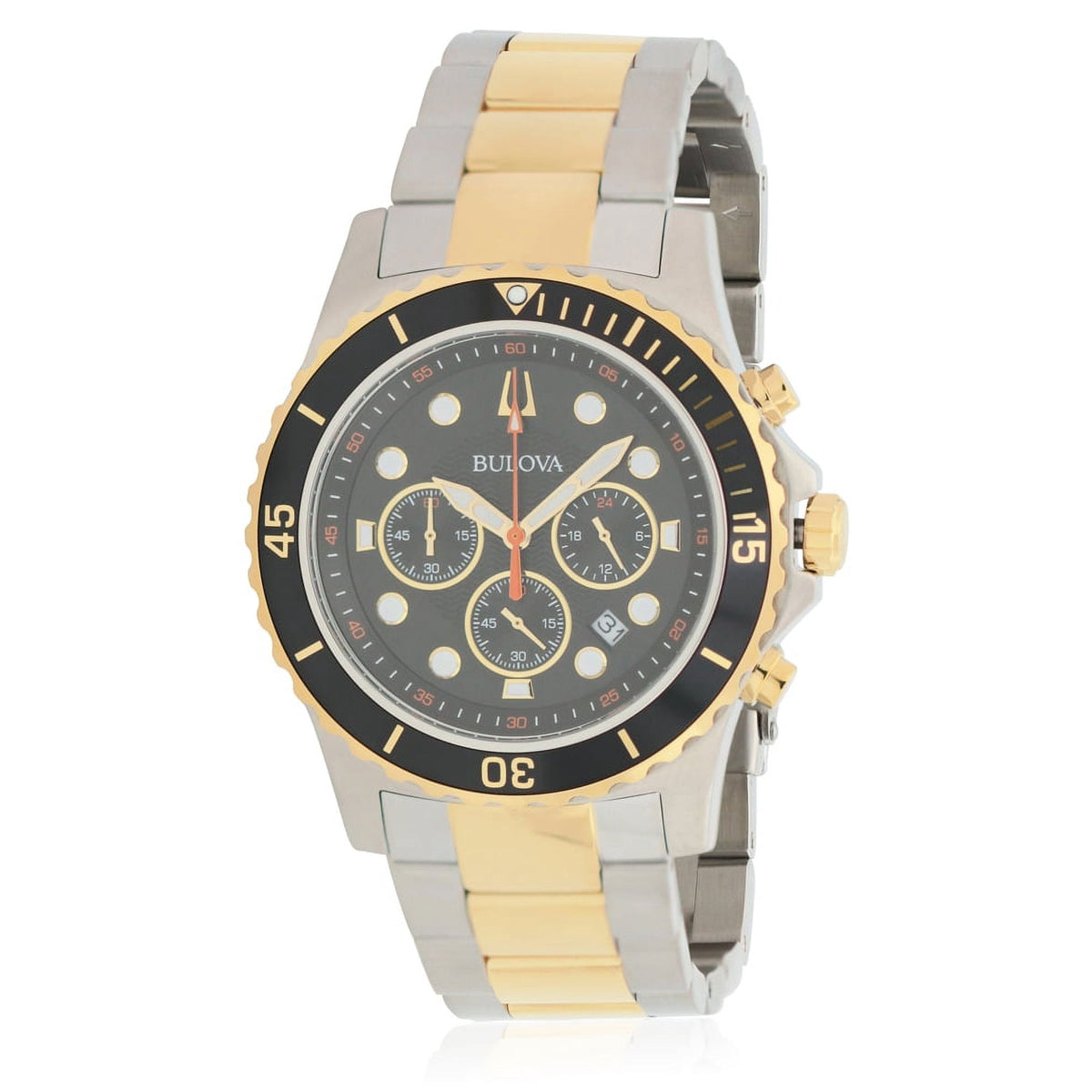 Bulova Classic Collection Men's Two-tone/Silver and Gold Bracelet Quartz Watch - 98B327