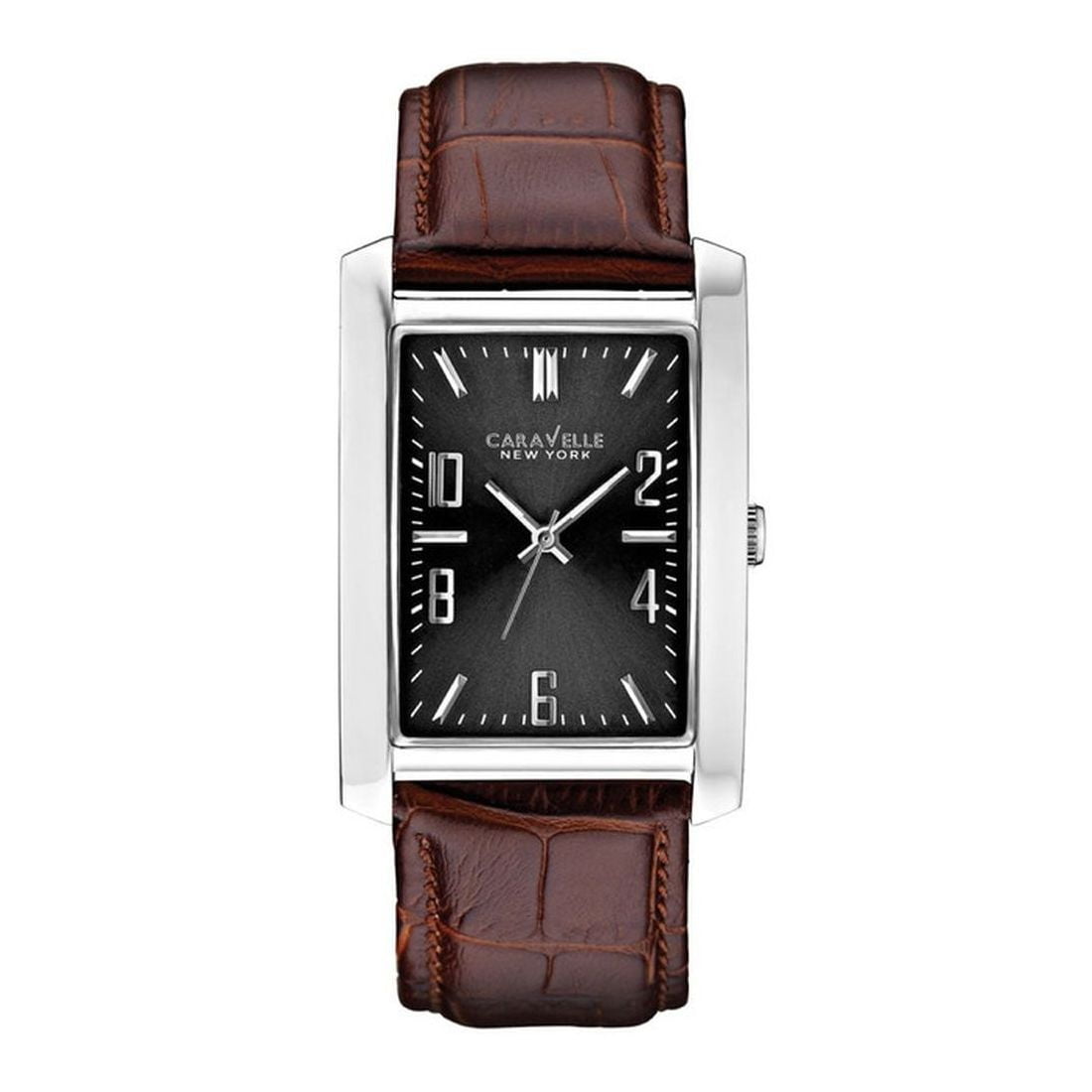 Caravelle New York by Bulova Men's Brown Strap Quartz Watch - 43A119