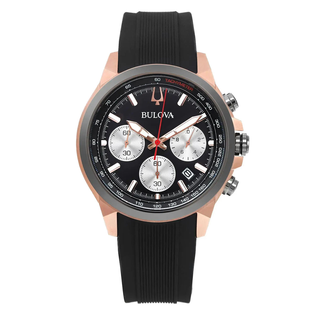 Bulova Classic Collection Men's Black Strap Quartz Watch - 98B397