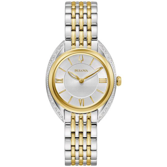 Bulova Classic Women's Gold-Silver Two tone Bracelet Quartz Watch - 98R296