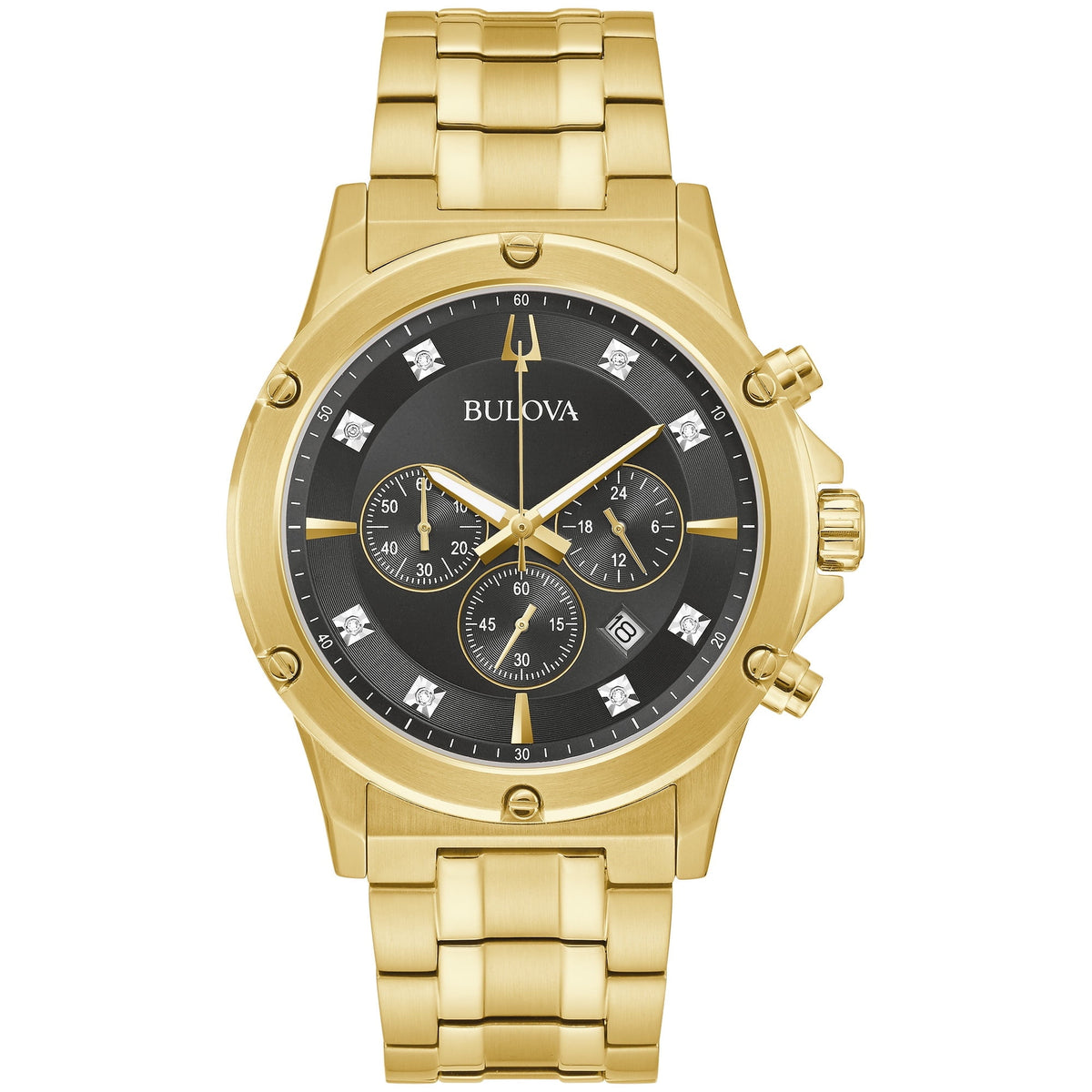 Bulova Classic Collection Men's Yellow Gold-tone Bracelet Quartz Watch - 97D126