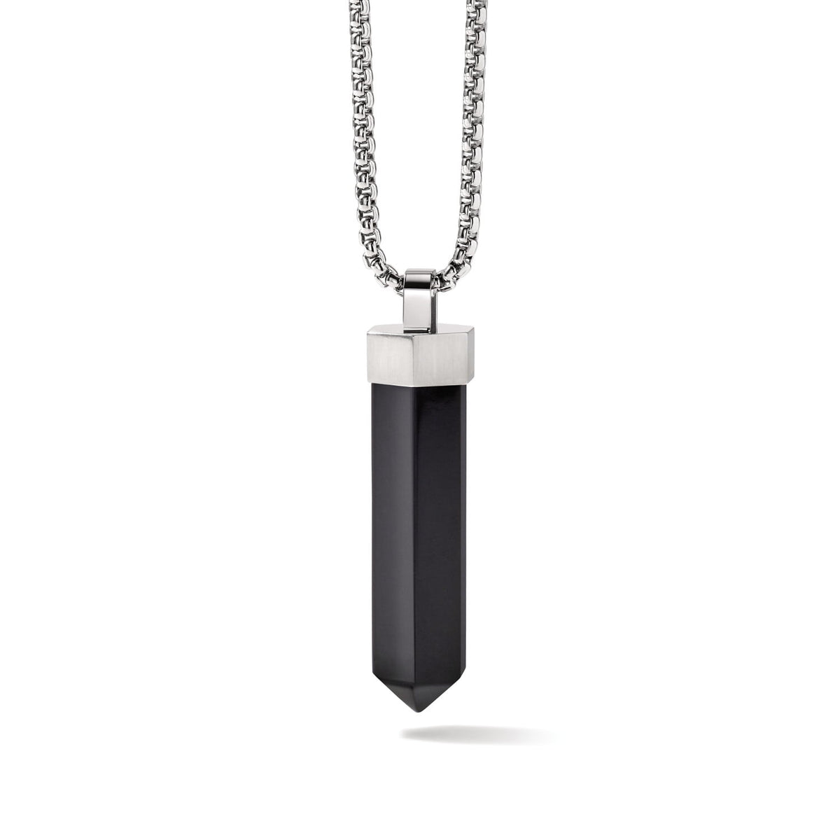 Bulova Men's Precisionist Black Onyx Pendant in Stainless Steel J96N004