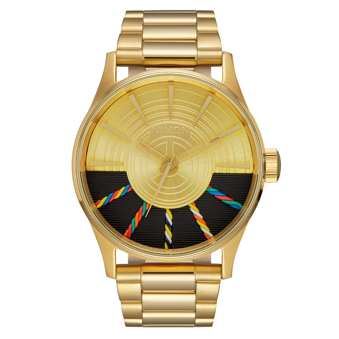 Nixon Star Wars Time Teller (C-3PO Edition) Men's Gold Dial Quartz Watch C-3PO