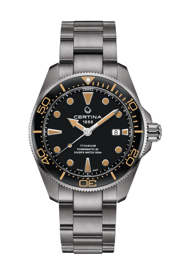 Certina DS Action Diver Powermatic 80 Collection Men's Grey Bracelet Automatic Watch - C032.607.44.051.00
