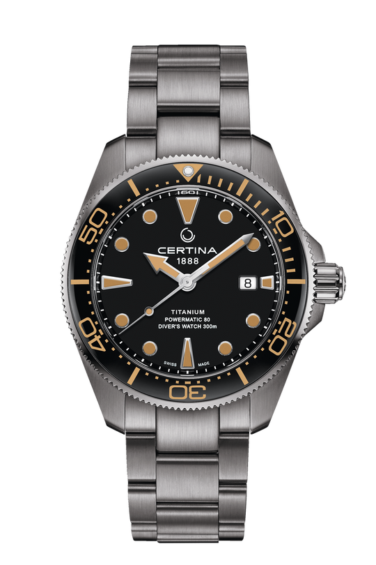Certina DS Action Diver Powermatic 80 Collection Men's Grey Bracelet Automatic Watch - C032.607.44.051.00