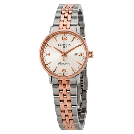 Certina DS Caimano Lady Women's Two-tone/Silver and Rose Gold-tone Bracelet Quartz Watch - C035.210.22.037.01