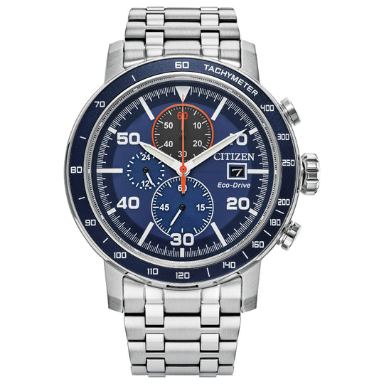 Citizen Brycen Collection Men's Silver-tone Bracelet Quartz Watch - CA0850-59L
