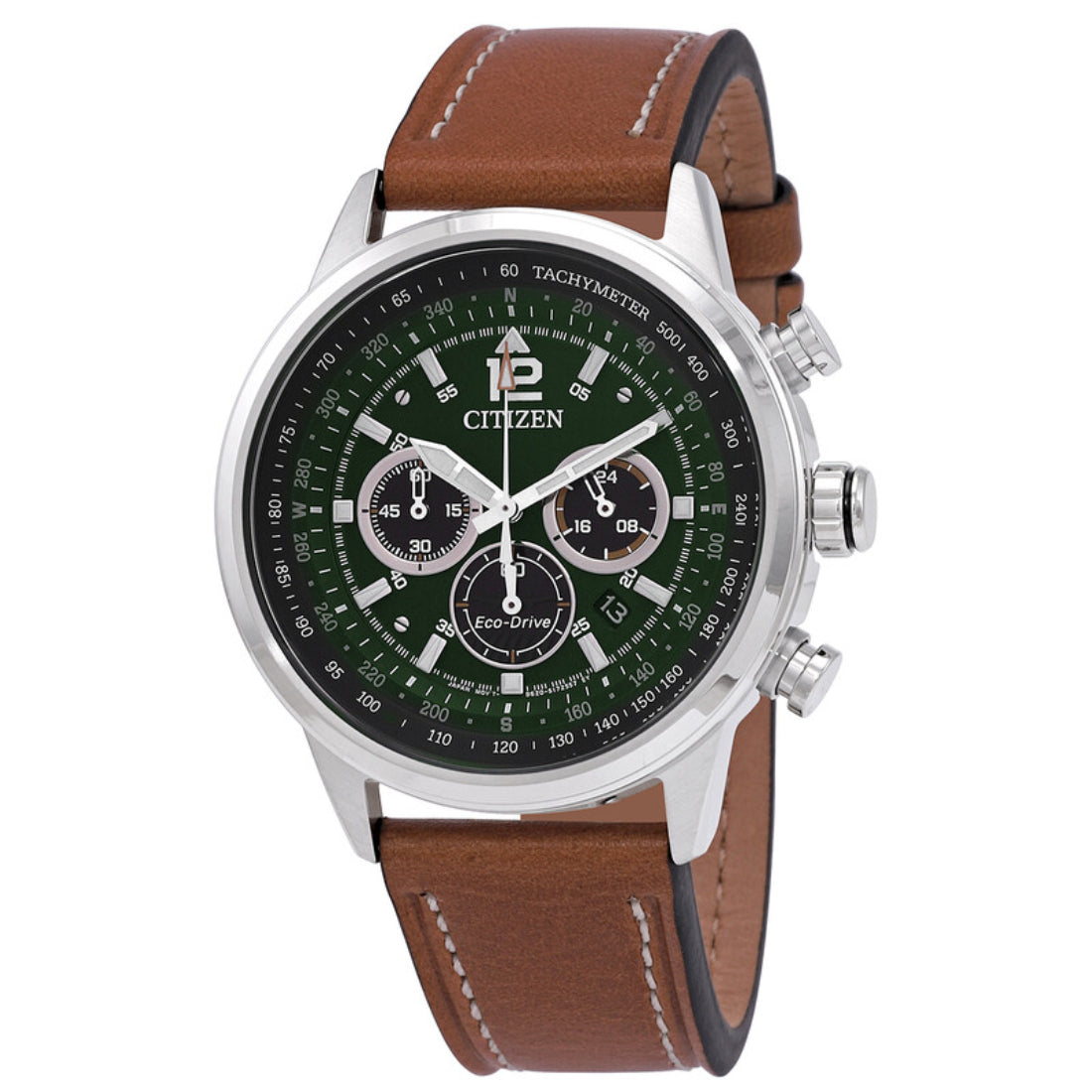 Citizen Avion Weekender Collection Men's Brown Strap Quartz Watch - CA4477-08X