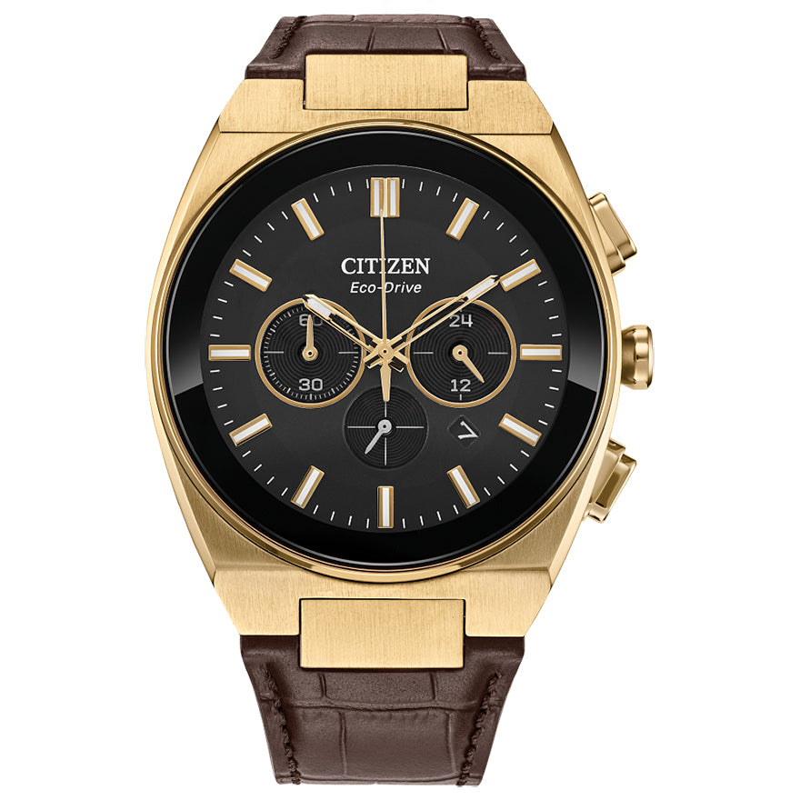 Citizen Axiom SC Men's Brown Strap Quartz Watch - CA4583-01E