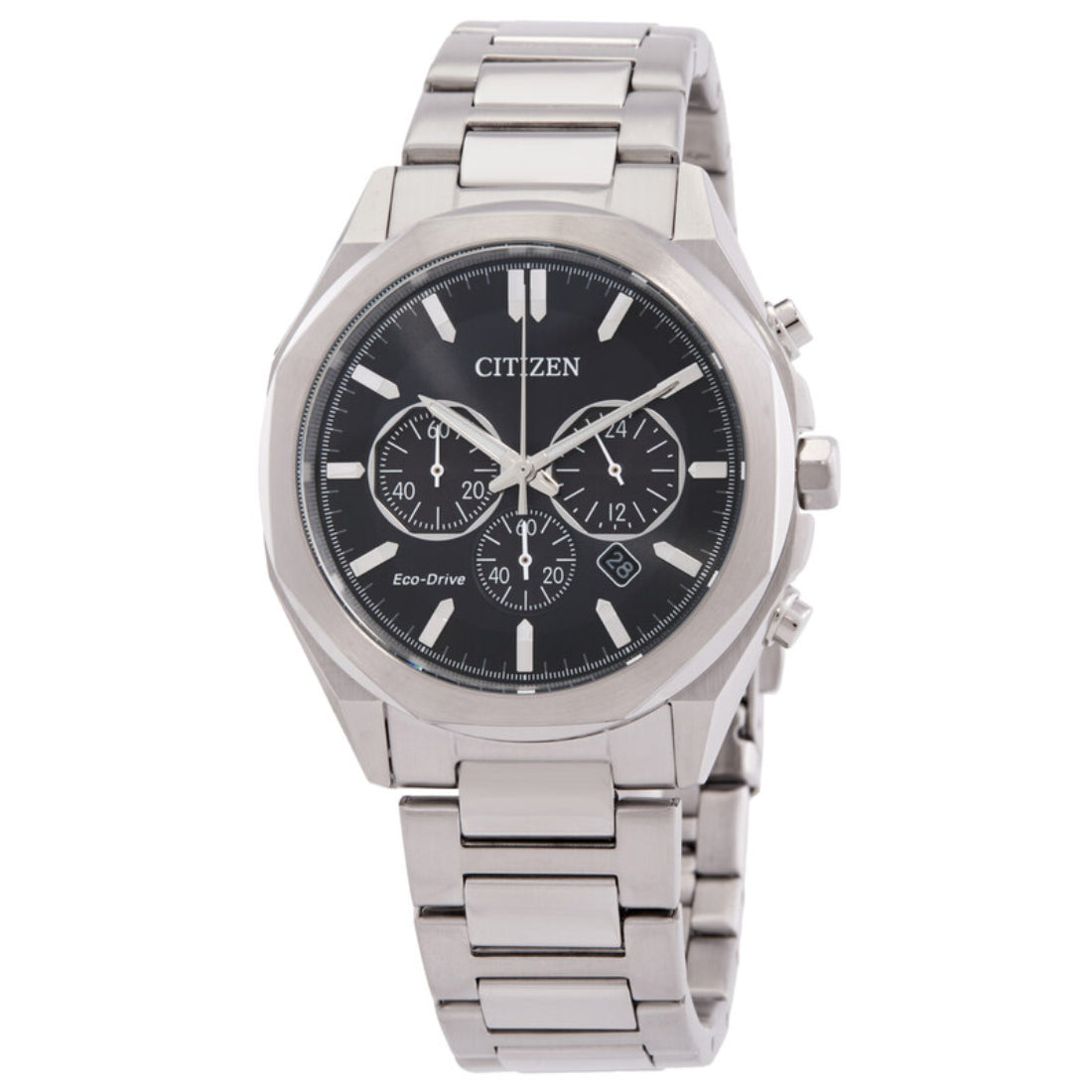 Citizen Metropolitan Chronograph Men's Silver-tone Bracelet Quartz Watch - CA4590-81E