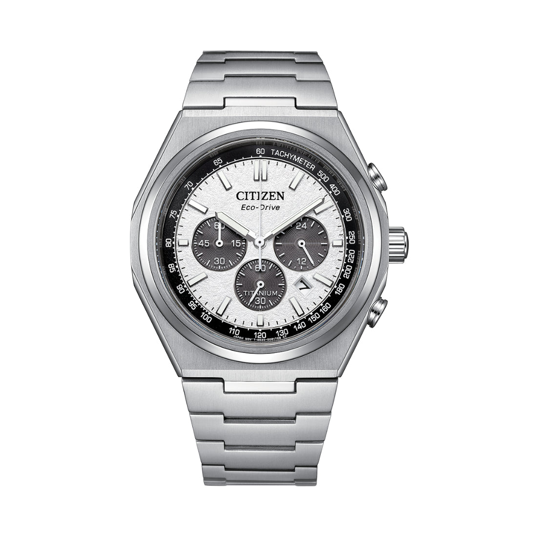 Citizen Zenshin Three-Hand (Super Titanium™ Series) Men's Silver-tone Bracelet Quartz Watch - CA4610-85A