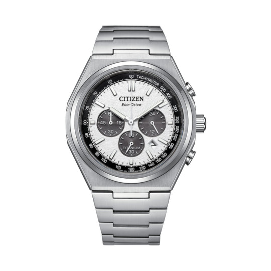 Citizen Zenshin Three-Hand (Super Titanium™ Series) Men's Silver-tone Bracelet Quartz Watch - CA4610-85A