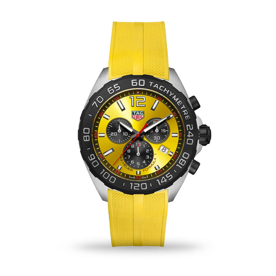 Tag Heuer Men's CAZ101AM.FT8054 Yellow Rubber Watch