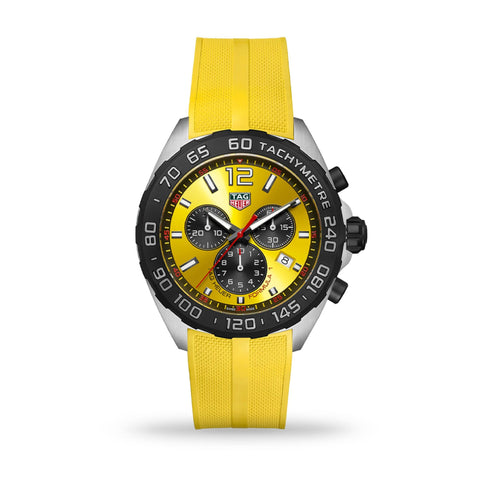Tag Heuer Men's CAZ101AM.FT8054 Yellow Rubber Watch