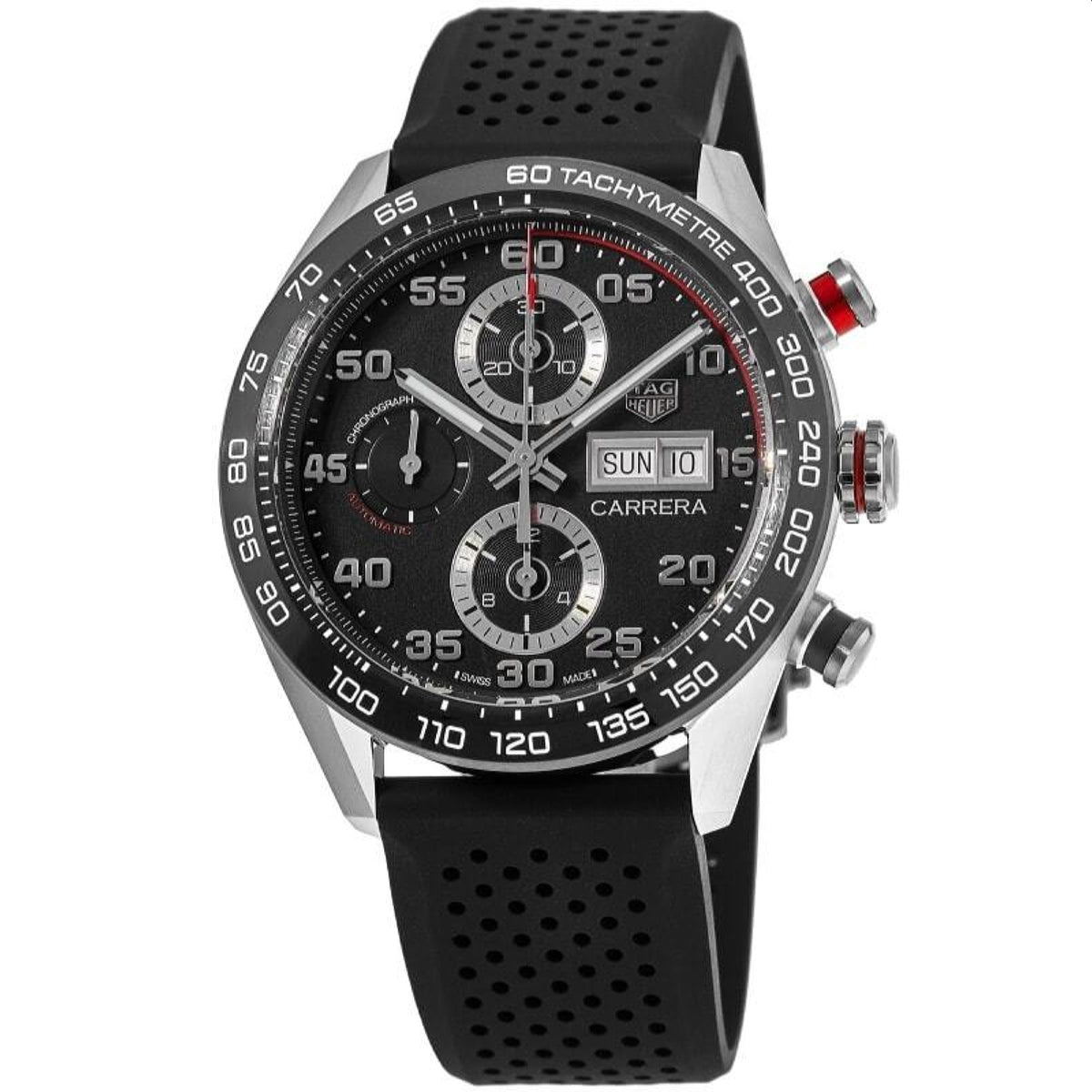 Tag Heuer Men's CBN2A1AA.FT6228 Black Rubber Watch
