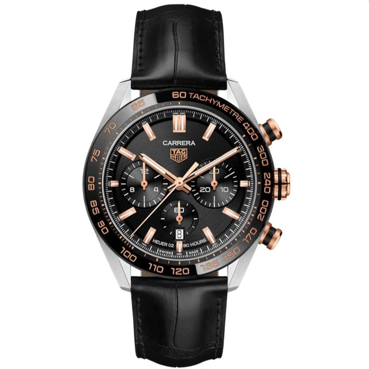 Tag Heuer Men&#39;s CBN2A5A.FC6481 Black Leather Watch