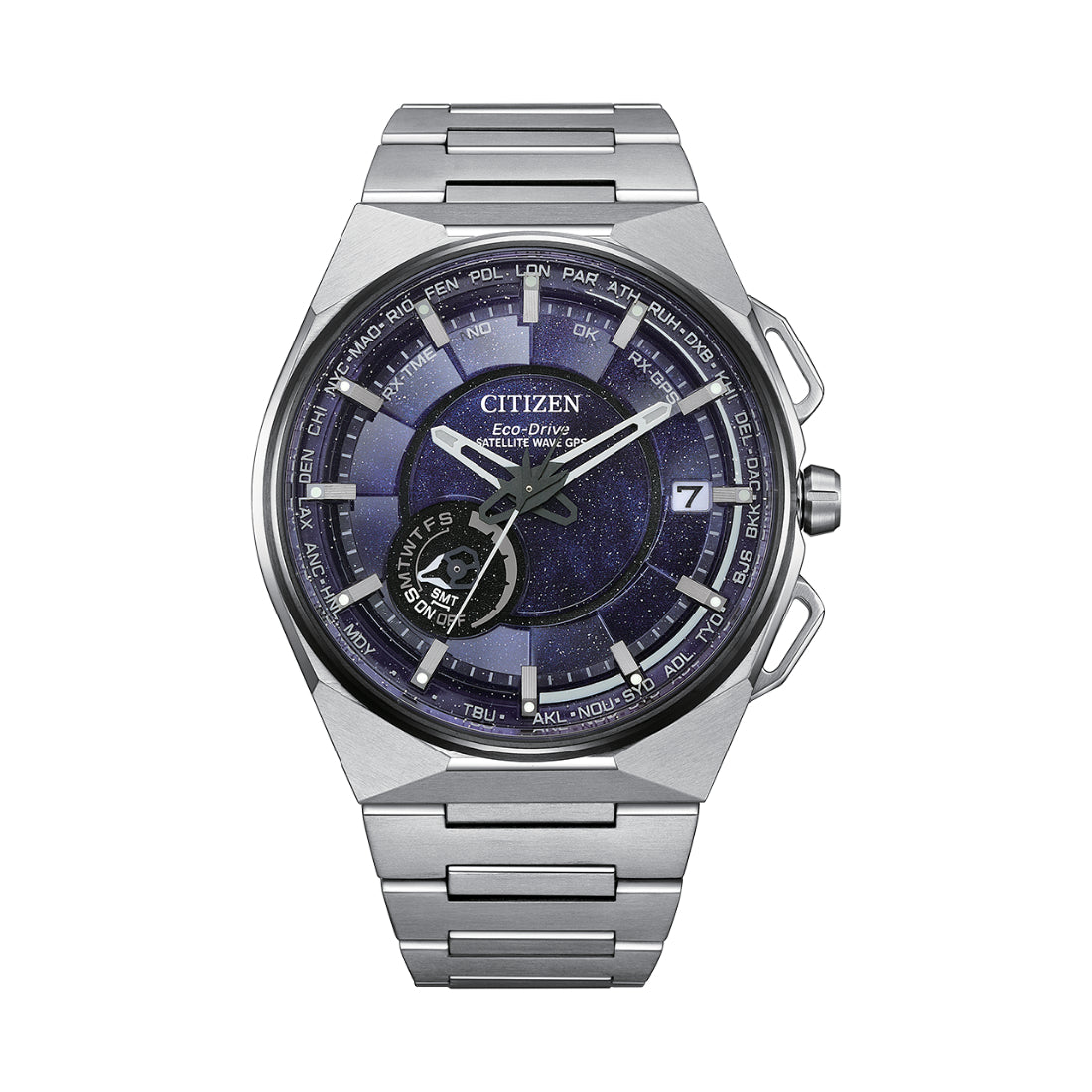 Citizen Satellite Wave X Men's Silver-tone Bracelet Eco-Drive Watch - CC3097-52L