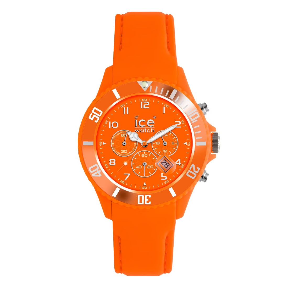 Ice-Watch Ice Chrono Matte (Forest) Women's Orange Strap Quartz Watch - CHM.FO.B.S.12