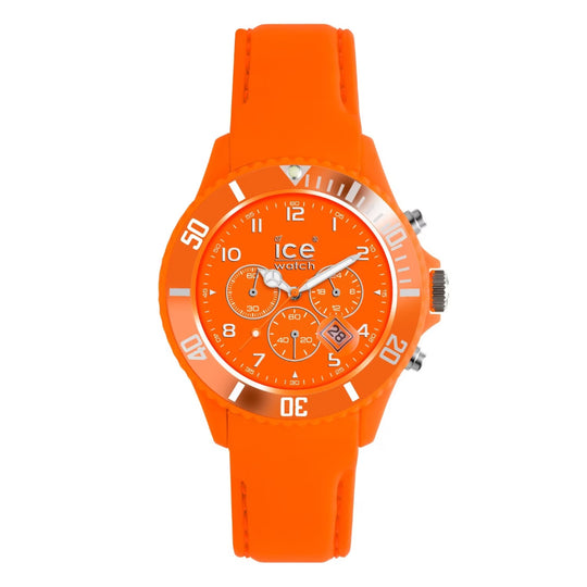 Ice-Watch Ice Chrono Matte (Forest) Women's Orange Strap Quartz Watch - CHM.FO.B.S.12