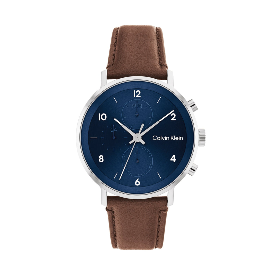 Calvin Klein Modern Multi Men's Brown Strap Quartz Watch - 25200112