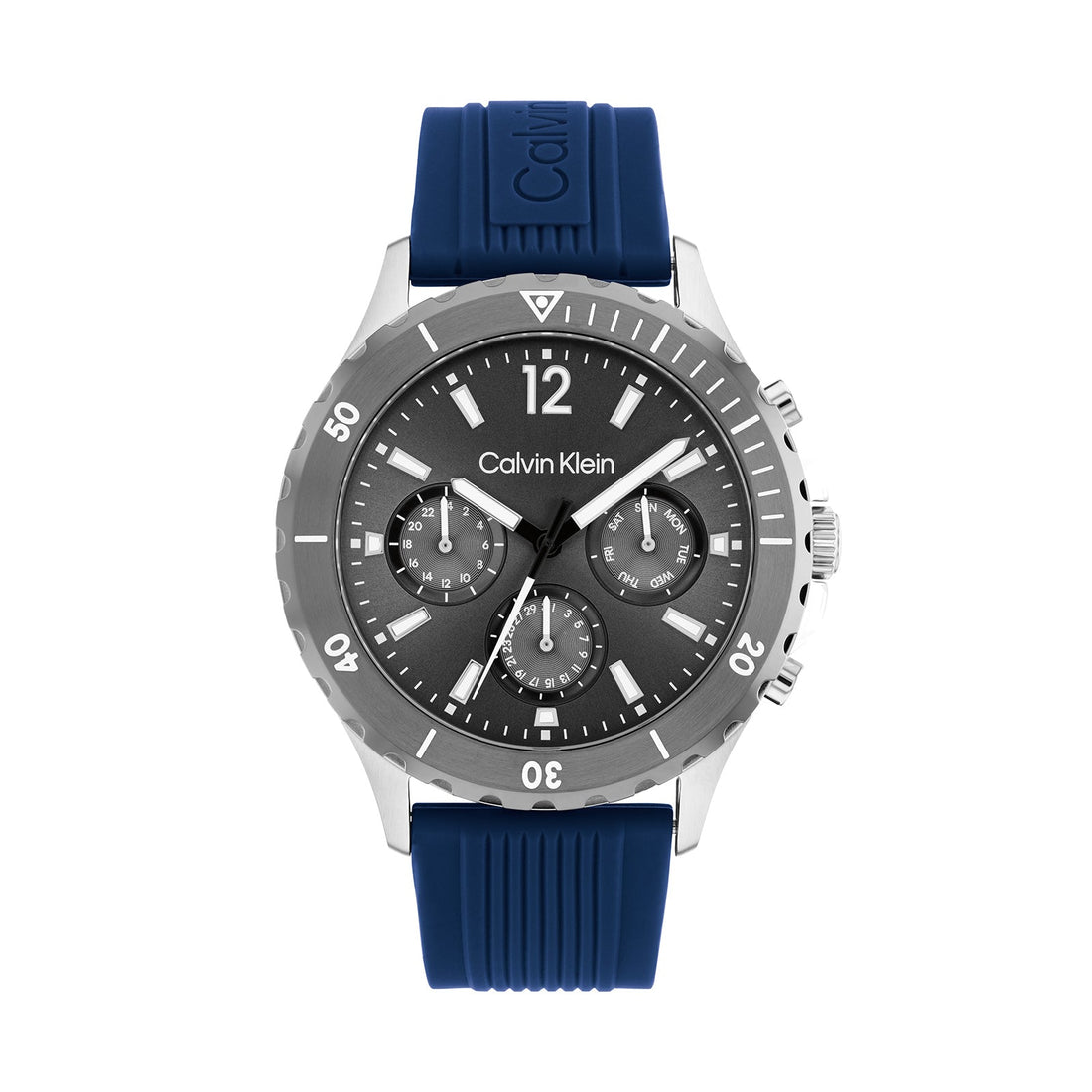 Calvin Klein Sport for Him Men's Navy Blue Strap Quartz Watch - 25200120