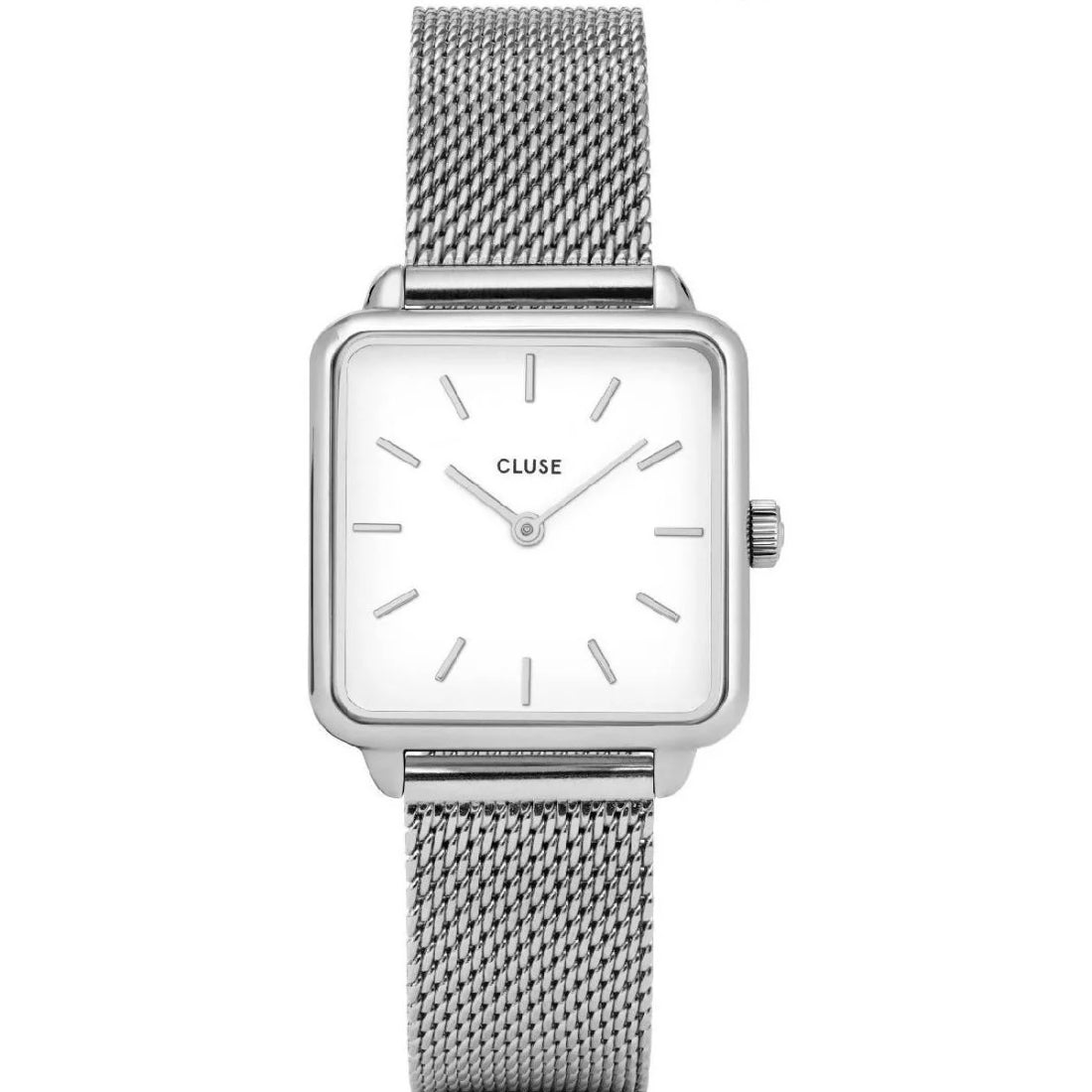 Cluse La Tétragone Women's Silver Bracelet Quartz Watch - CL60001