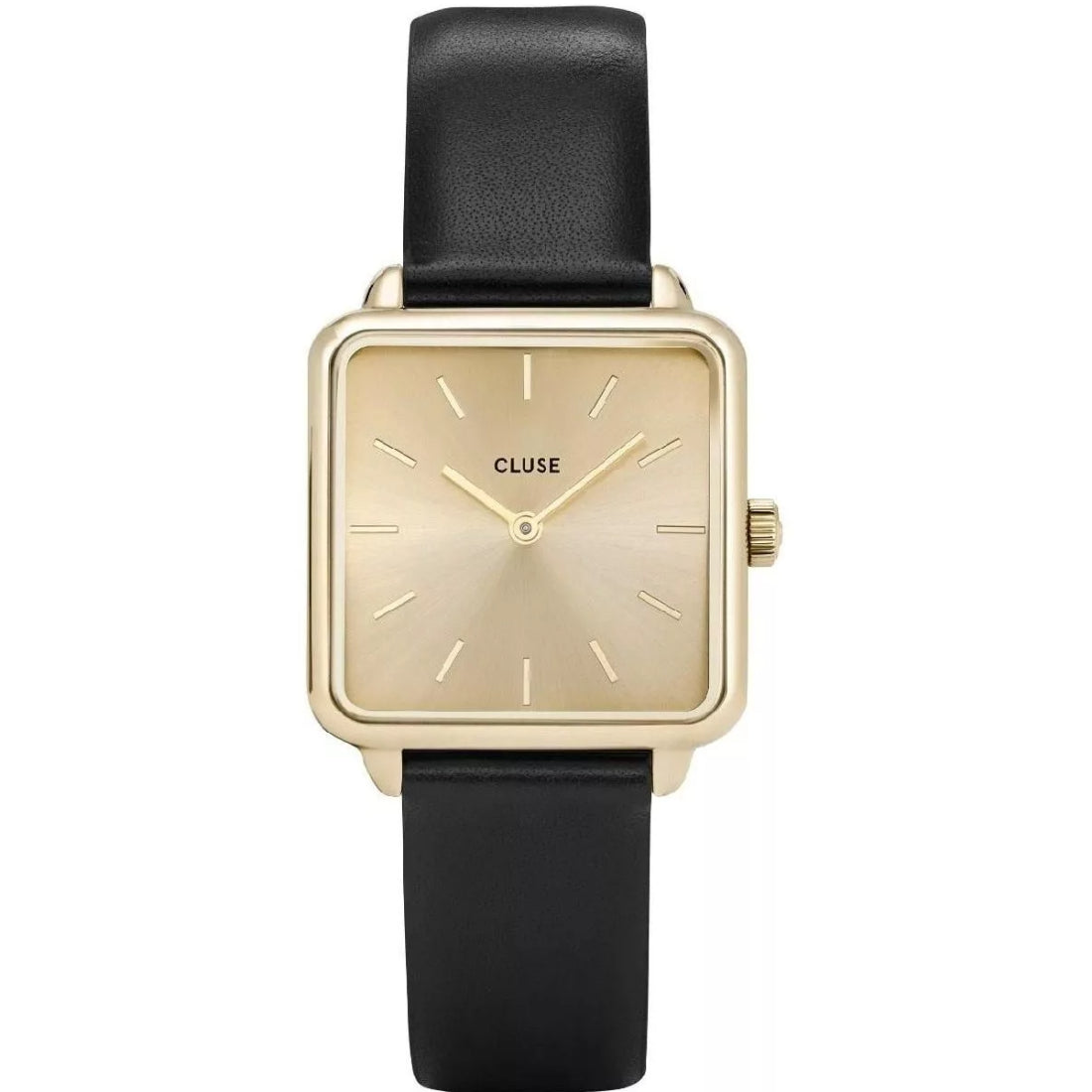 Cluse La Tétragone Women's Black Strap Quartz Watch - CL60004