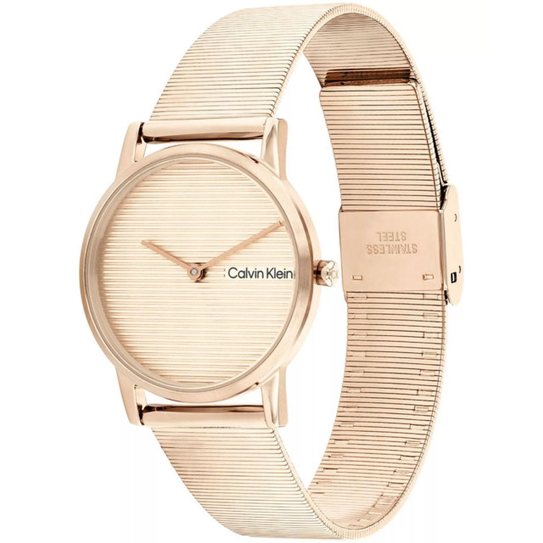 Calvin Klein CK Feel Women's Rose Gold-tone Bracelet Quartz Watch - 25100036