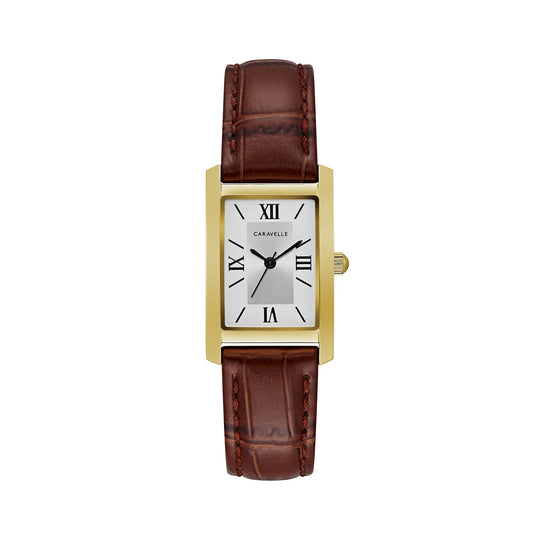 Bulova Caravelle by Bulova Women's Brown Strap Quartz Watch - 44L234