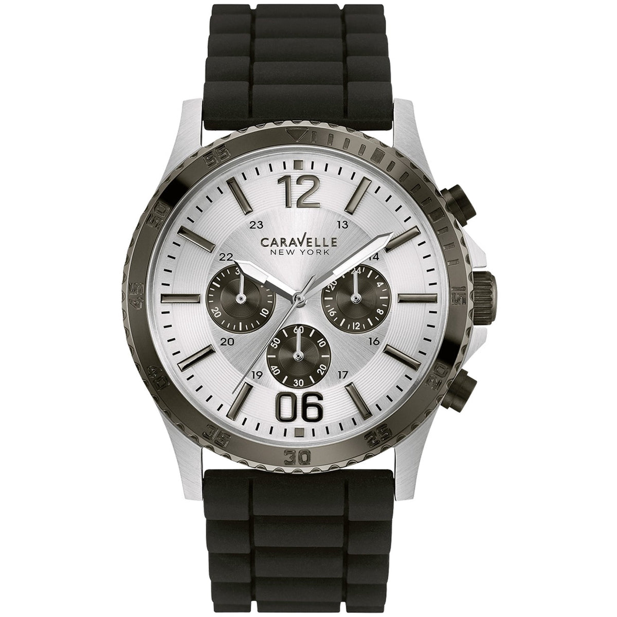 Caravelle New York by Bulova Men's Black Strap Quartz Watch - 45A126