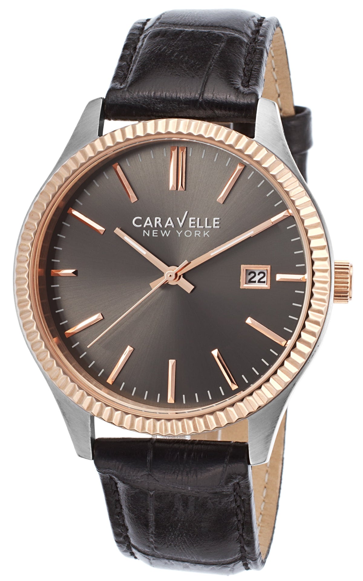 Bulova Caravelle New York Unisex Black Strap Quartz Watch - 45B131