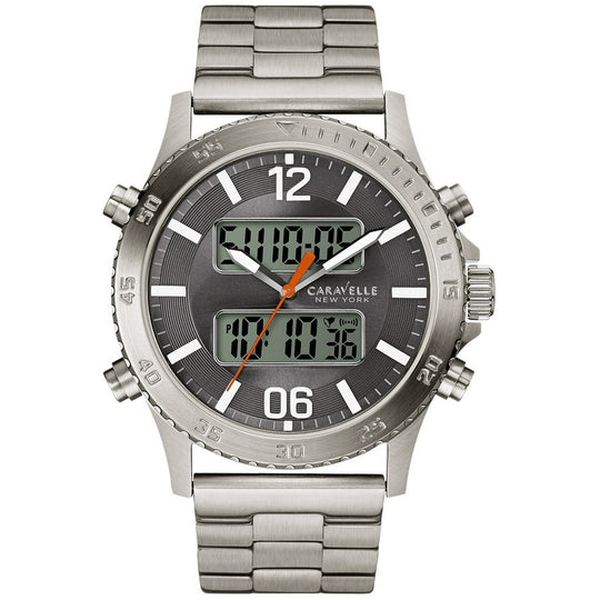 Caravelle New York by Bulova Men's Silver-tone Bracelet Quartz Watch - 43B141