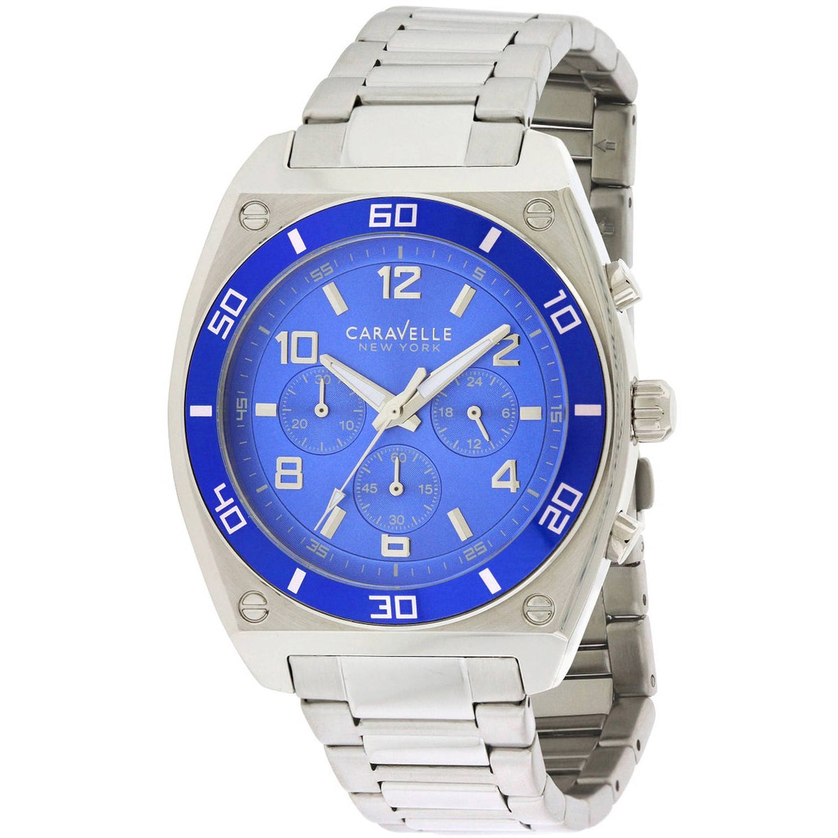 Caravelle New York Men's Silver-tone Bracelet Quartz Watch - 45A109