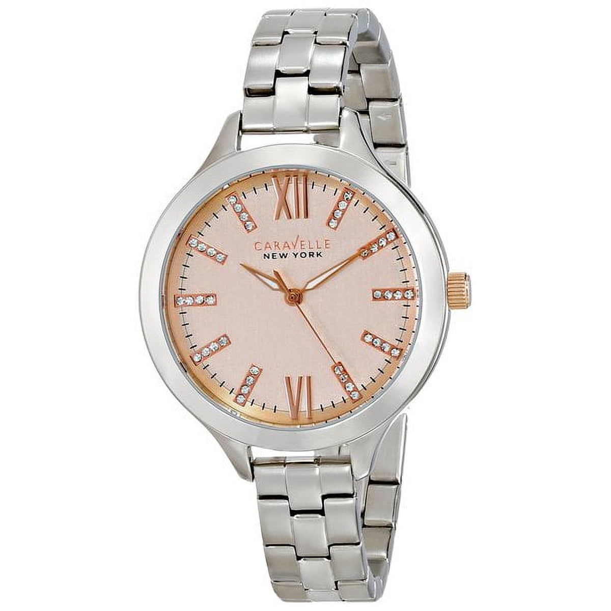 Caravelle Carla Women's Silver-tone Bracelet Quartz Watch - 45L141