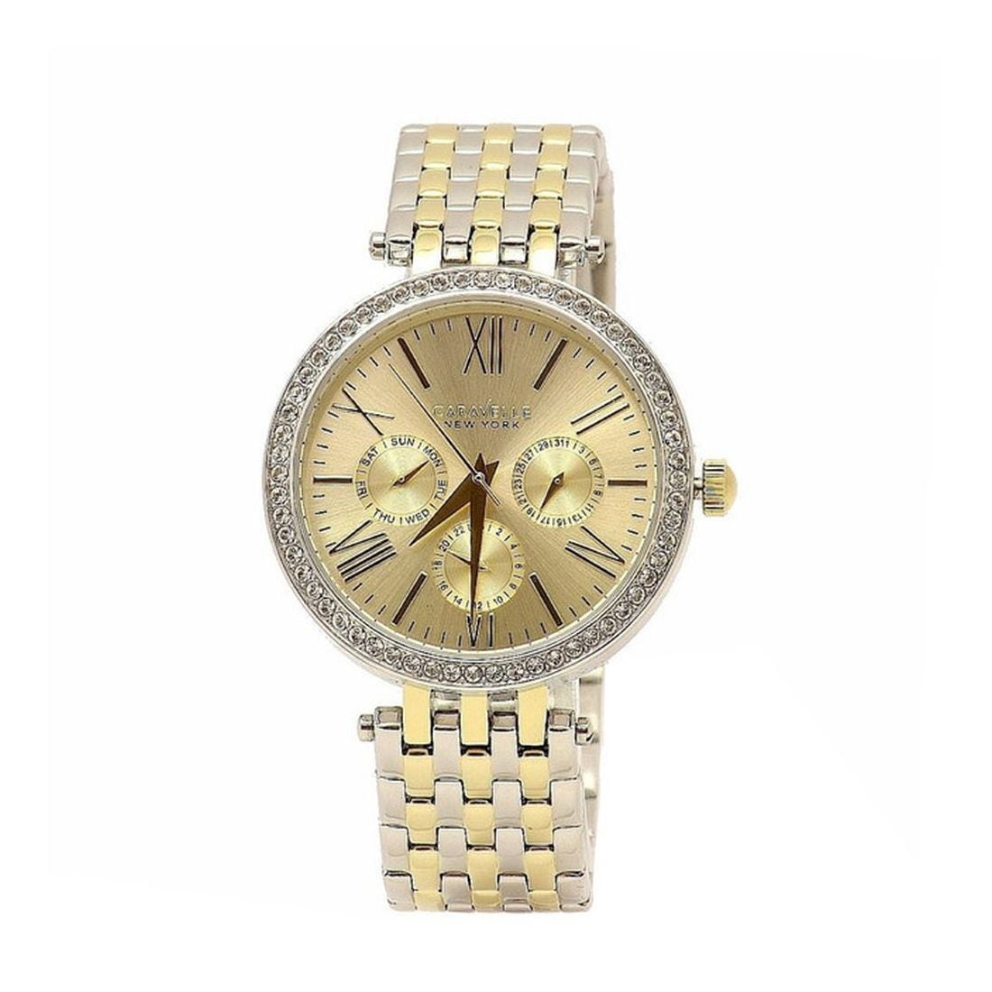 Caravelle New York by Bulova Women's Two-tone/Silver and Gold tone Bracelet Quartz Watch - 45N100