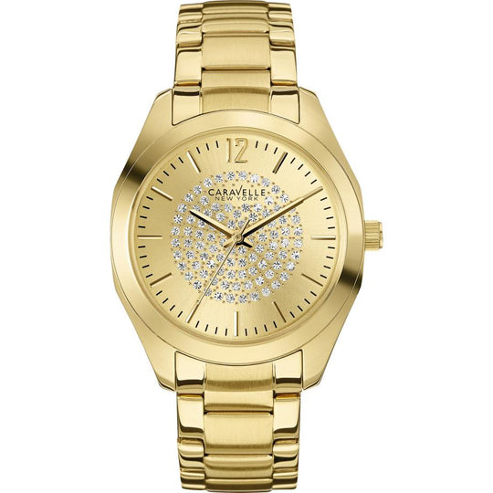 Caravelle Classic Collection Women's Gold-tone Bracelet Quartz Watch - 44L159
