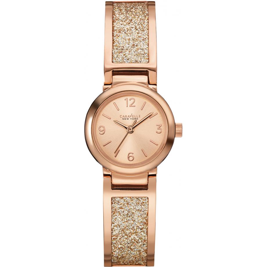 Caravelle New York by Bulova Women's Rose Gold-tone Bracelet Quartz Watch - 44L165