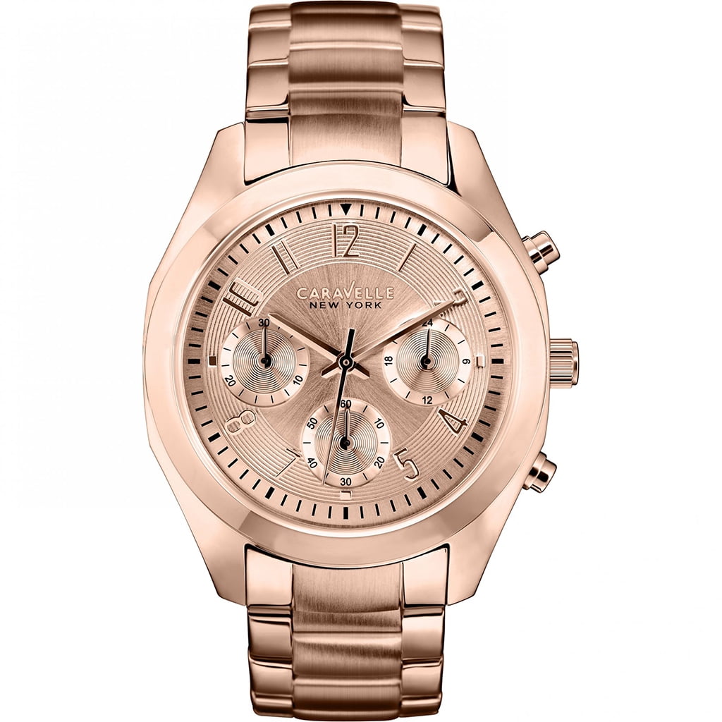 Caravelle Melissa Collection Women's Rose Gold-tone Bracelet Quartz Watch - 44L115
