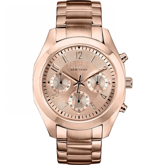 Caravelle Melissa Collection Women's Rose Gold-tone Bracelet Quartz Watch - 44L115