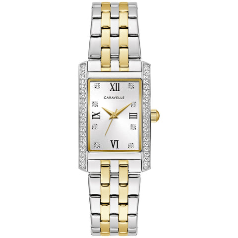 Bulova Caravelle  by Bulova Classic Women's Two-tone/Silver and Gold-tone Bracelet Quartz Watch - 45L191