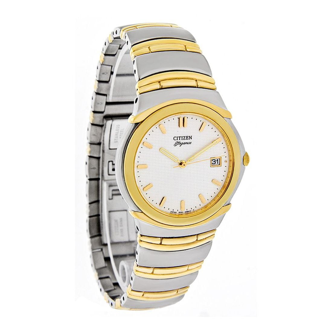 Citizen Elegance Signature Men's Two-tone/Silver and Gold-tone Bracelet Quartz Watch - 2510-H21483