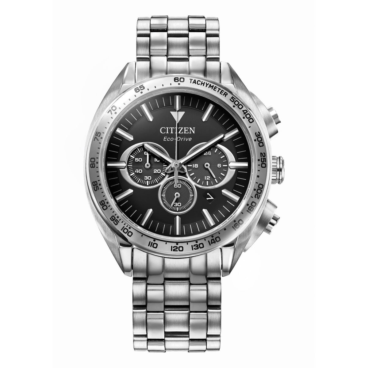 Citizen Carson Chronograph Men's Silver-tone Bracelet Quartz Watch - CA4540-54E