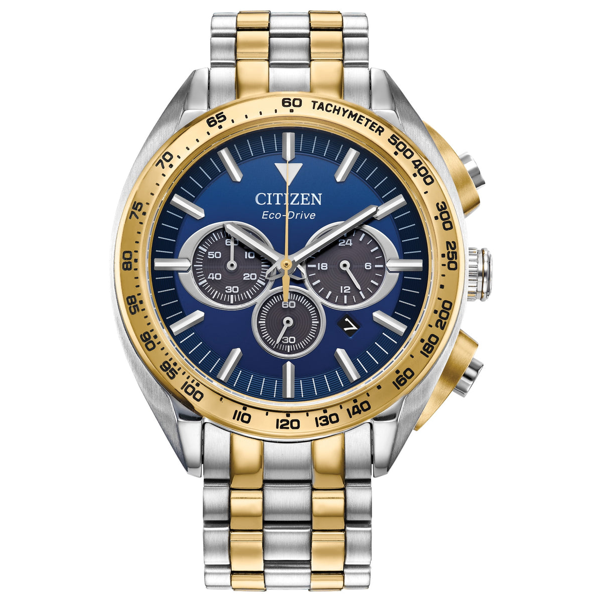 Citizen Carson Men's Two-tone/Silver and Gold-tone Bracelet Quartz Watch - CA4544-53L